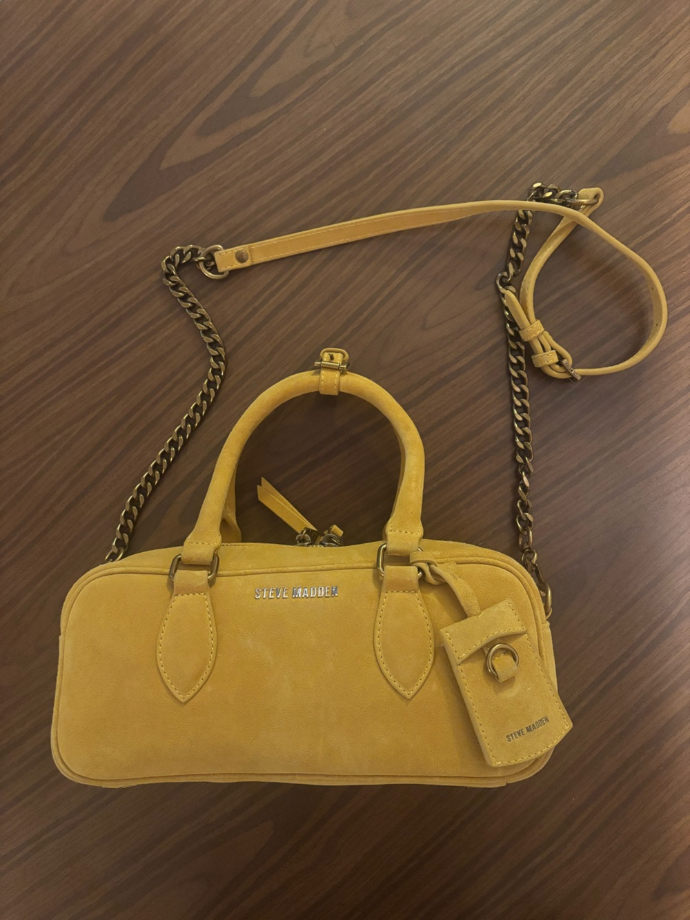 NWoT - Steve Madden - Yellow Suede Bag